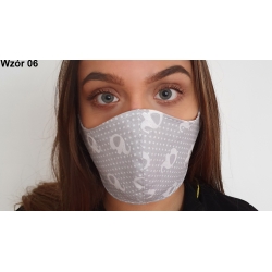 Profilowana bawełniana maseczka rozmiar damski